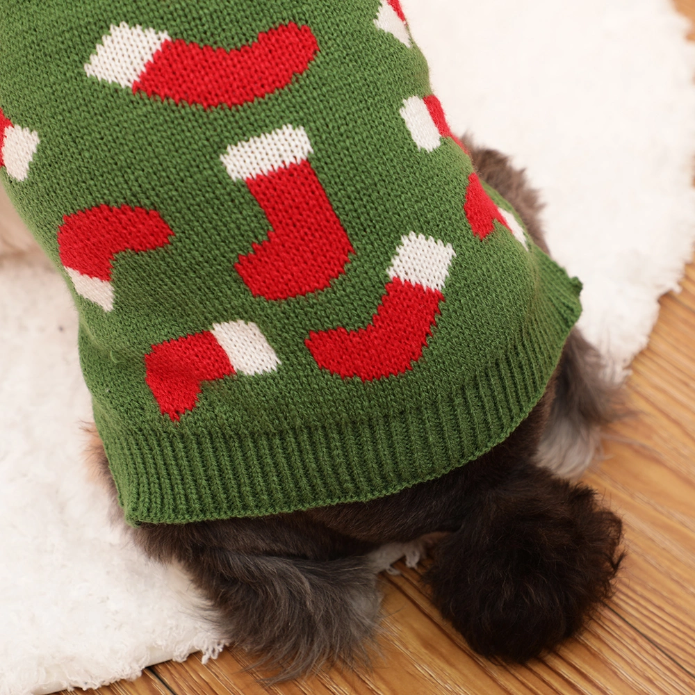 Christmas Cat Dog Knit Sweater Pullover Winter Dog Clothes Small Dog Chihuahua Yorkie Puppy Jacket Pet Clothing