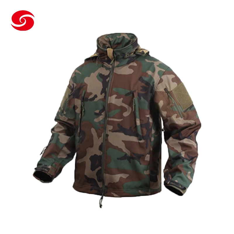 High Quality Wholesale Custom Soft Shell Jacket with Logo Military Camouflage Mens Jacket