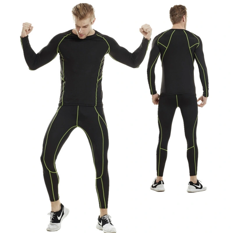 Fleece Lined Thermal Sports Compression Long Sleeve Shirts for Workout