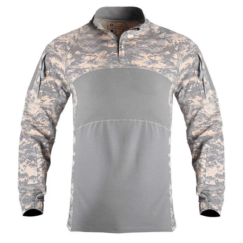 Men Quick Dry T-Shirt Long Sleeve Shirts Outdoor Camouflage Clothing Hunting Tee