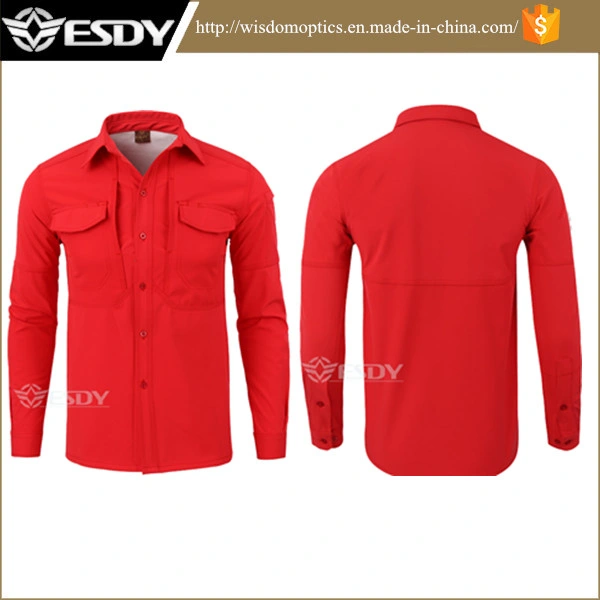 Esdy 11 Color Long Sleeve Soft Shell Tactical Style Fleece Warm Lined Thermal Shirt