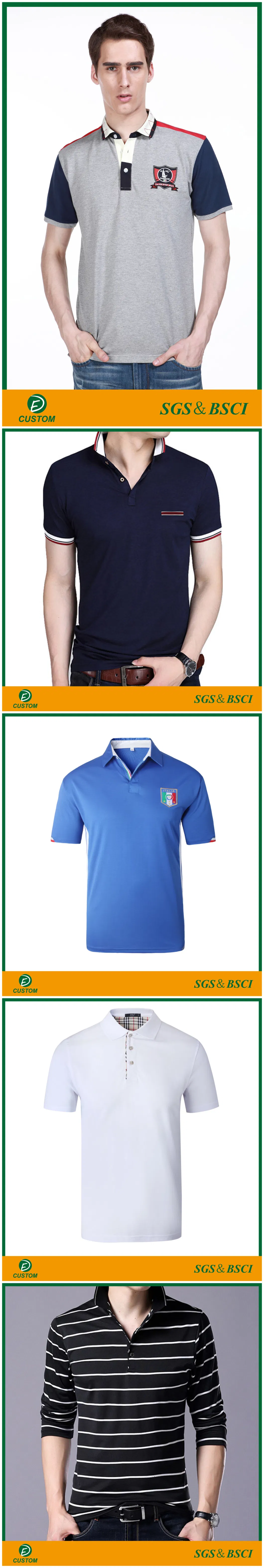 Custom/Customized Clothing Plain/Blank/Stripe Printing/Printed/Embroidery Apparel/Garment Cotton/Polyester Pique/Jersey Dress Man/Men&prime; S Golf Polo Shirt