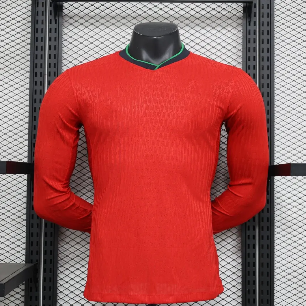 Wholesale Custom Quality Football Clothing 24-25 New Portugal Home Jersey Long Sleeve T-Shirt