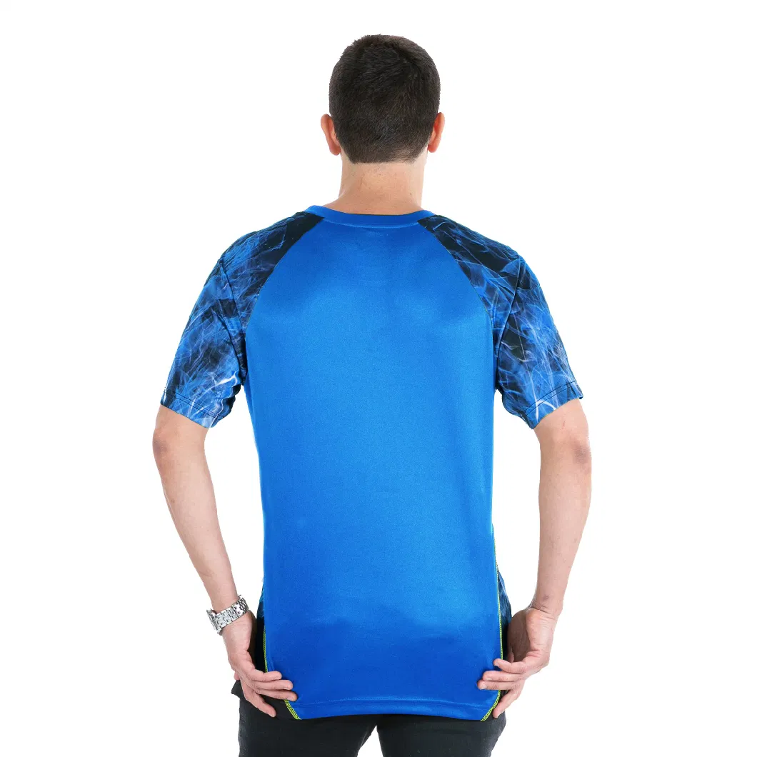 Wholesale Sport Running Printing Round Neck Short Sleeve Adult Sportswear Men&prime; S T-Shirt