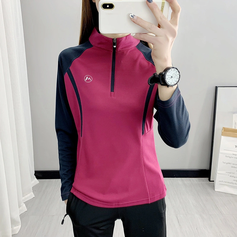 Quick Drying Clothes Women&prime;s Long Sleeve Running Stretch Fitness Loose