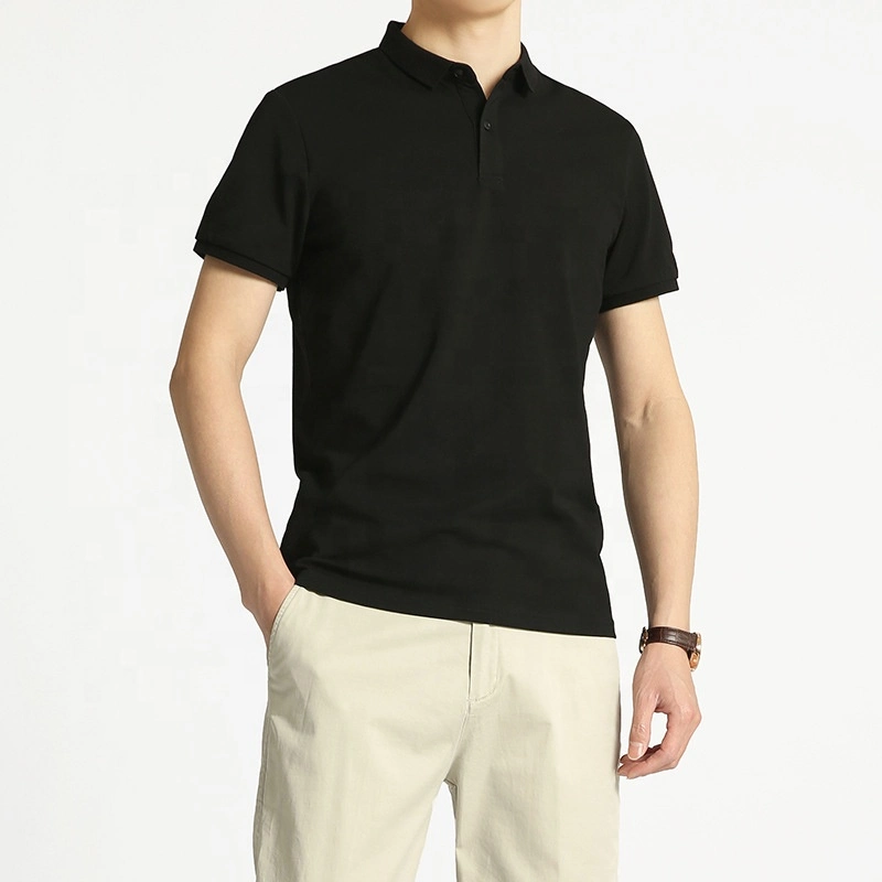 High Quality Cotton Casual Customized Embroidered Uniform Plain Golf Blank T Shirt Mens Polo Shirts