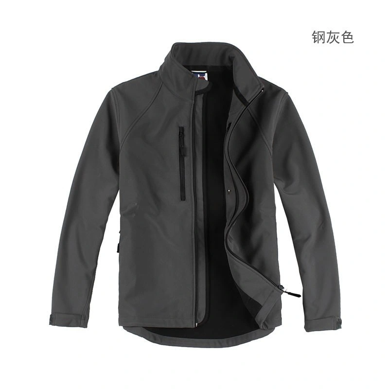 Men Standing-Collar Jacket Composite Sport Coat Softshell Jacket