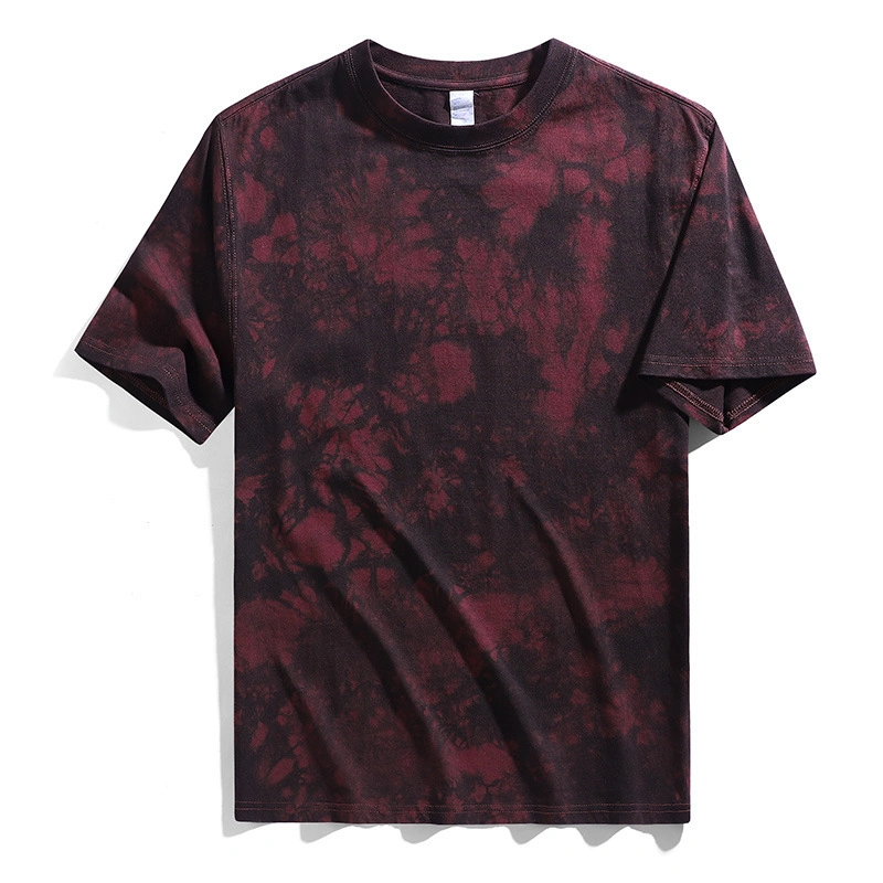 Custom 100% Cotton Tie-Dye T-Shirts Mens Comfortable Colorful Unisex T-Shirts Wholesale