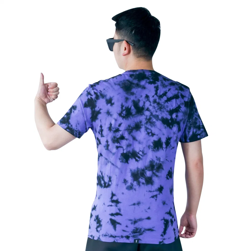 Unisex Streetwear T Shirt Printing Tie Dye Short Sleeve Men&prime; S Hip Hop T Shirts