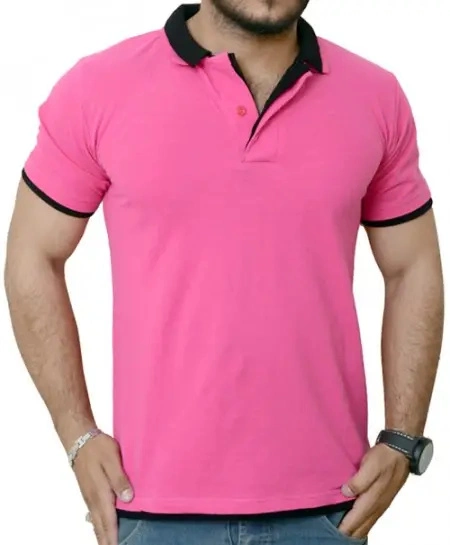 Short Sleeve Double Layer Collar Sport Polo Shirt Men&prime;s Plain New Design Polo T-Shirt with Collar Solid Color Pique Cotton Polo