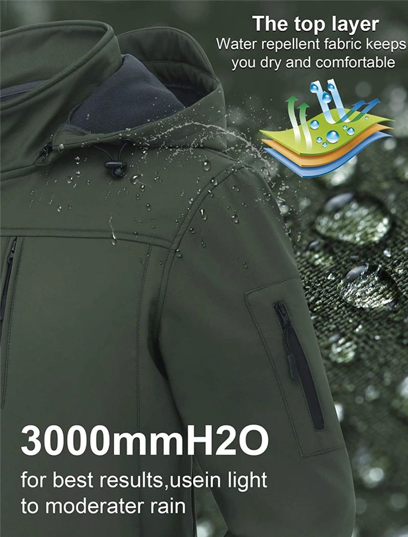 OEM High Quality 3 in 1 Custom Color Custom Waterproof Warm Coat Windproof Zip Garment Dyed Windbreaker Jacket