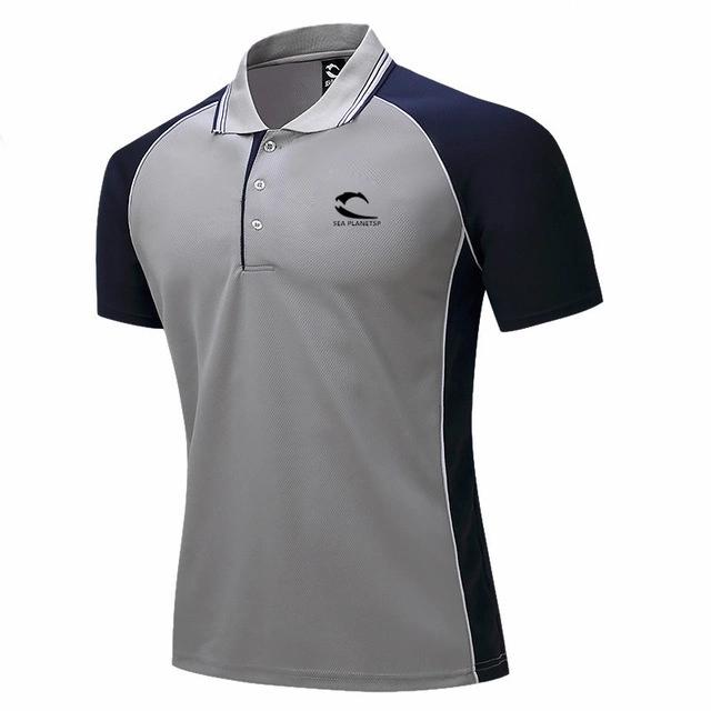 High Quality Work Uniform Business Polo Blank Embroidered Cotton Polyester Mens Plain Golf Polo Shirt with Custom Logo