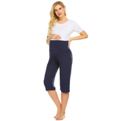 En Stock pantalones de Pajama sólido embarazada durmiente