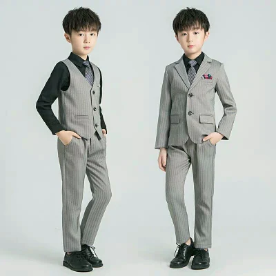 MTM 2023 OEM ropa para niños ropa de algodón formal Custom Boys Traje niños traje chaqueta pantalones