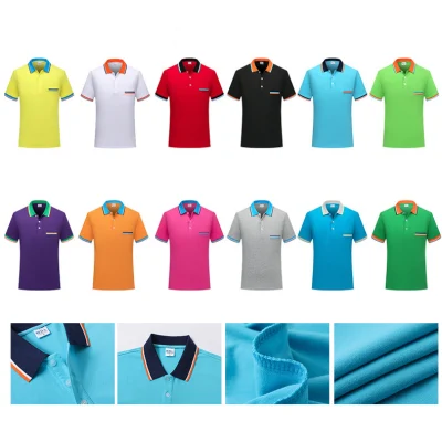 Moda de fábrica estilo Custom Logo algodón bordado de alta calidad Unisex Polo