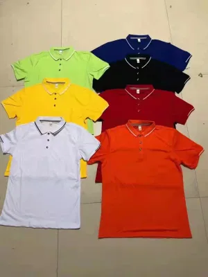 Stock camisas Polo Mens Polo de Golf de algodón