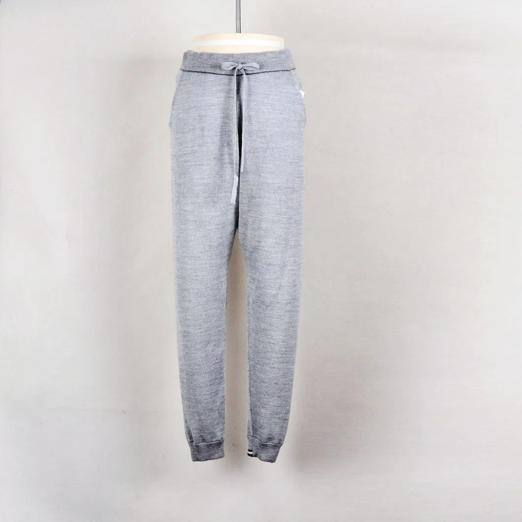 Unisex Draw String Wool Blend Knit SPA Pants