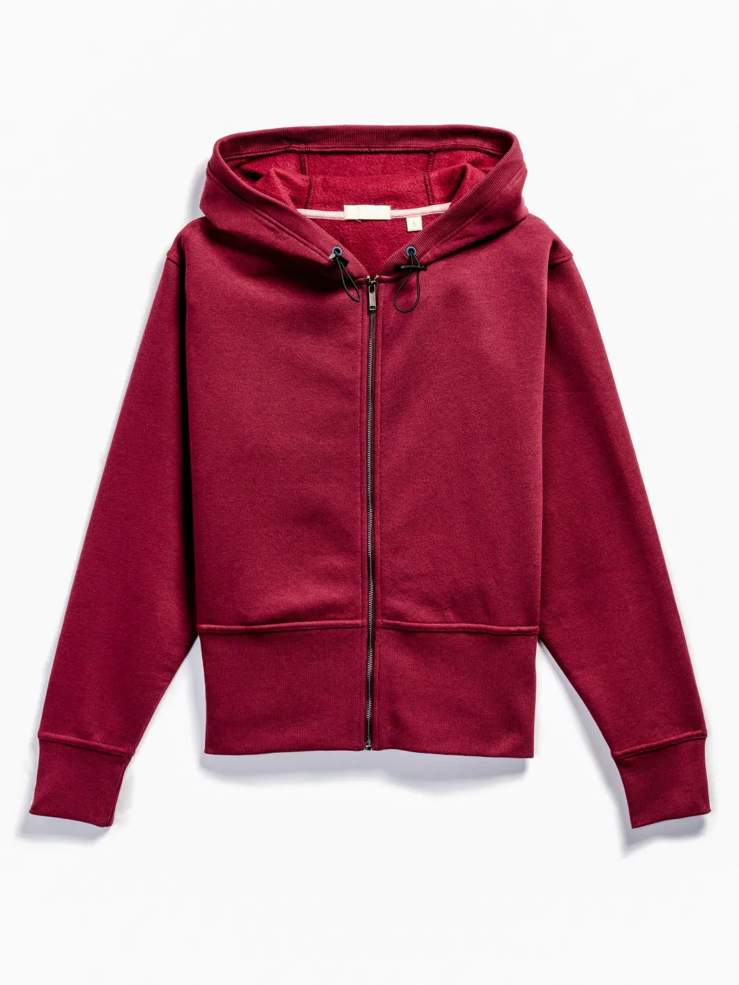 New Fleece Hoodies Streetwear Plain Cropped Full Zip up Tracksuit Cotton Hoodie