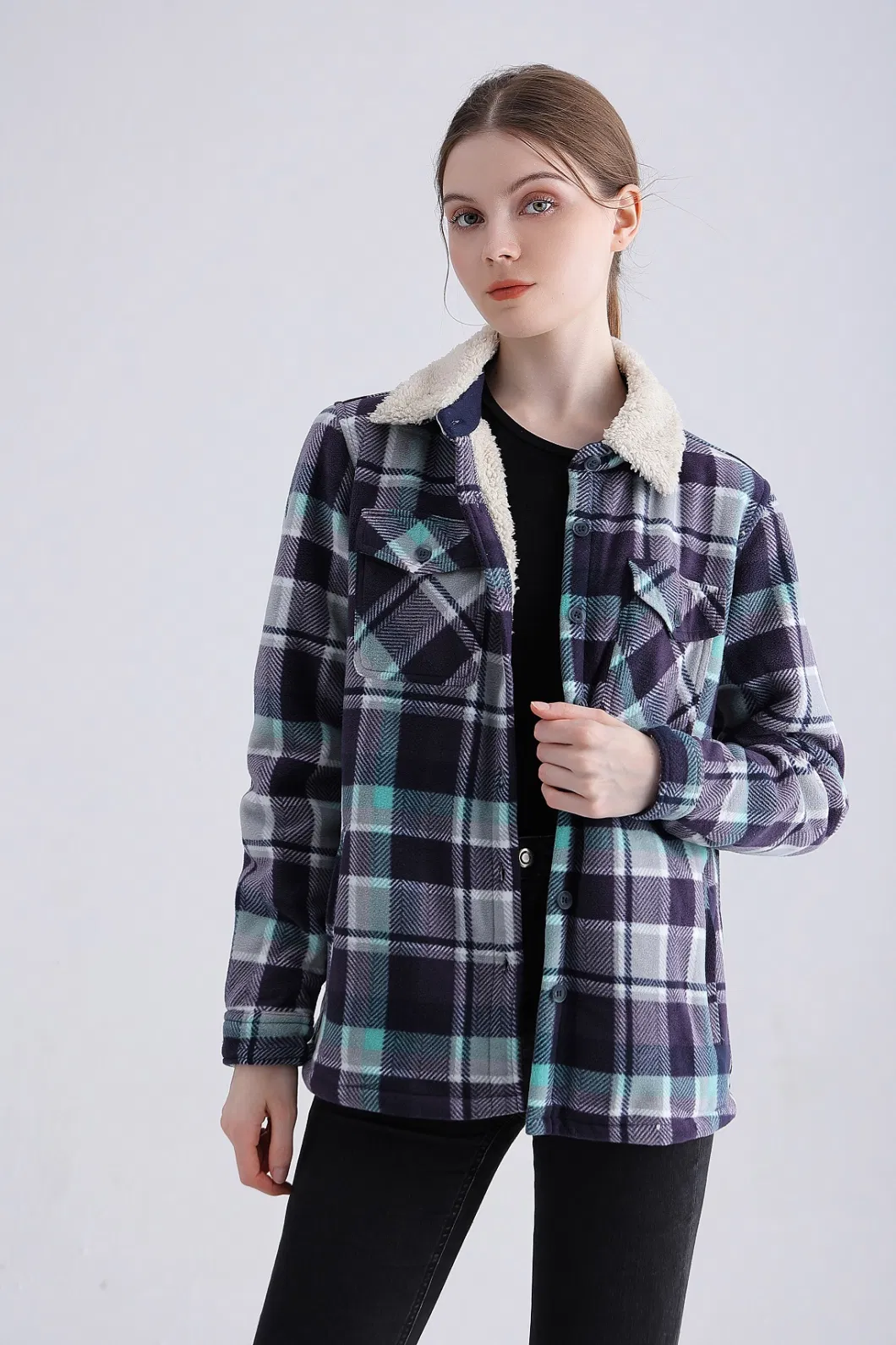 Women&prime; S Winter Cloth Shirt Customize Fashion Warm Top