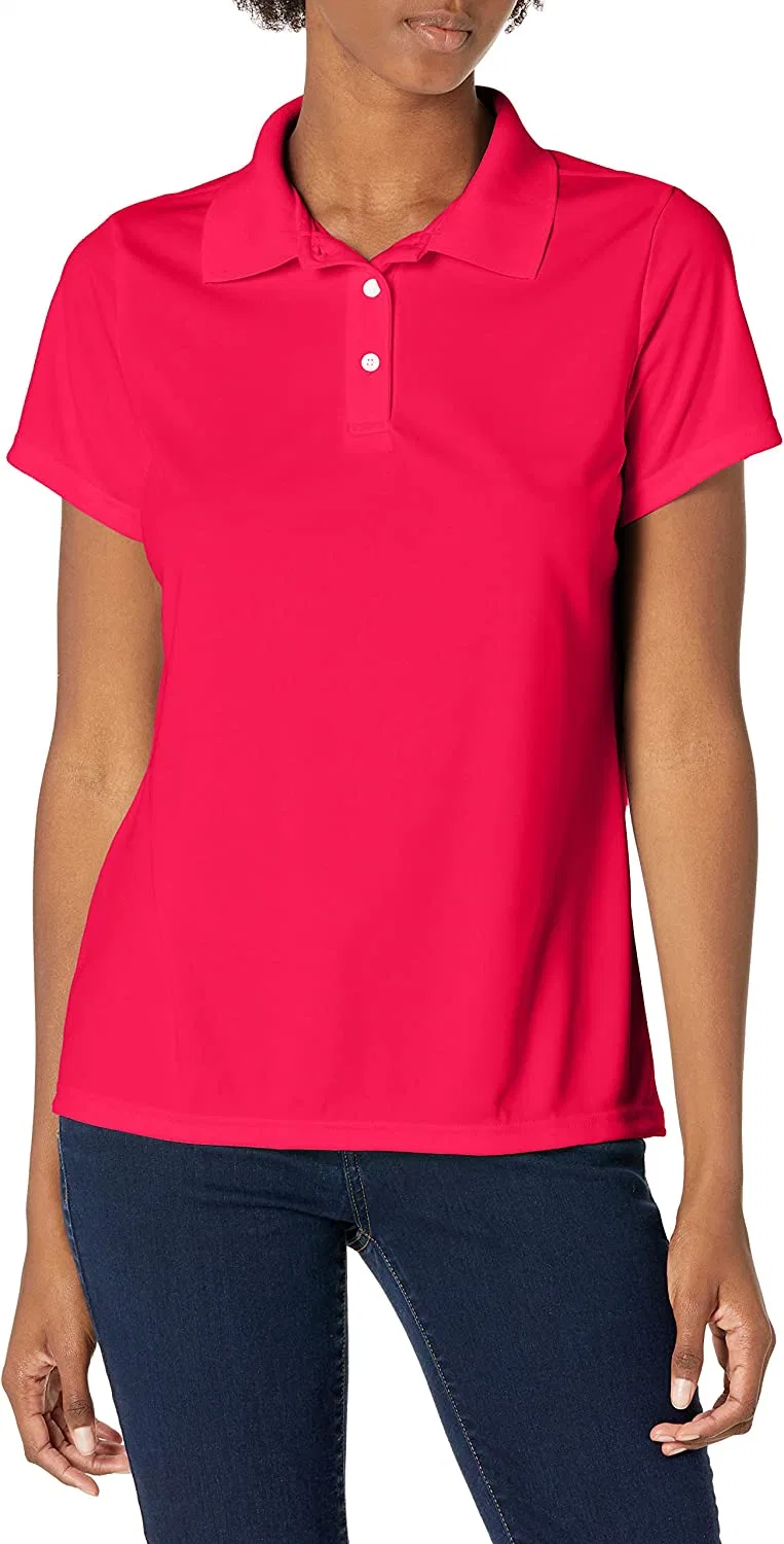 Sport Women&prime;s Polocool Dri Moisture-Wicking Performance Women Jersey Knit Polo Shirt