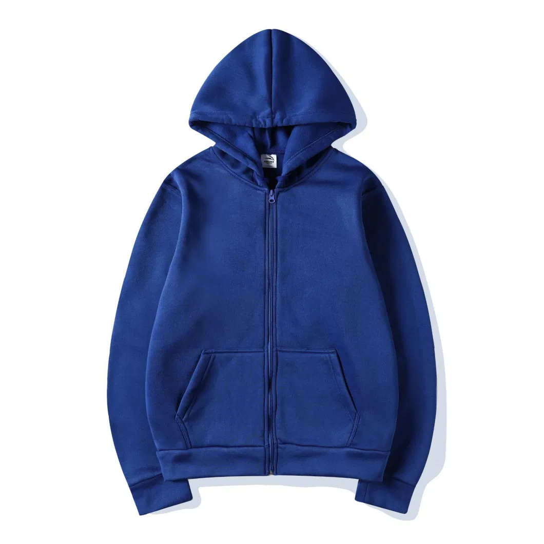 Wholesale Zip up Hoodie Men Custom Logo Sublimation Plain Pullover Hoodie Blank Plus Size Zipper Men&prime;s Hoodies &amp; Sweatshirts Manufacturers