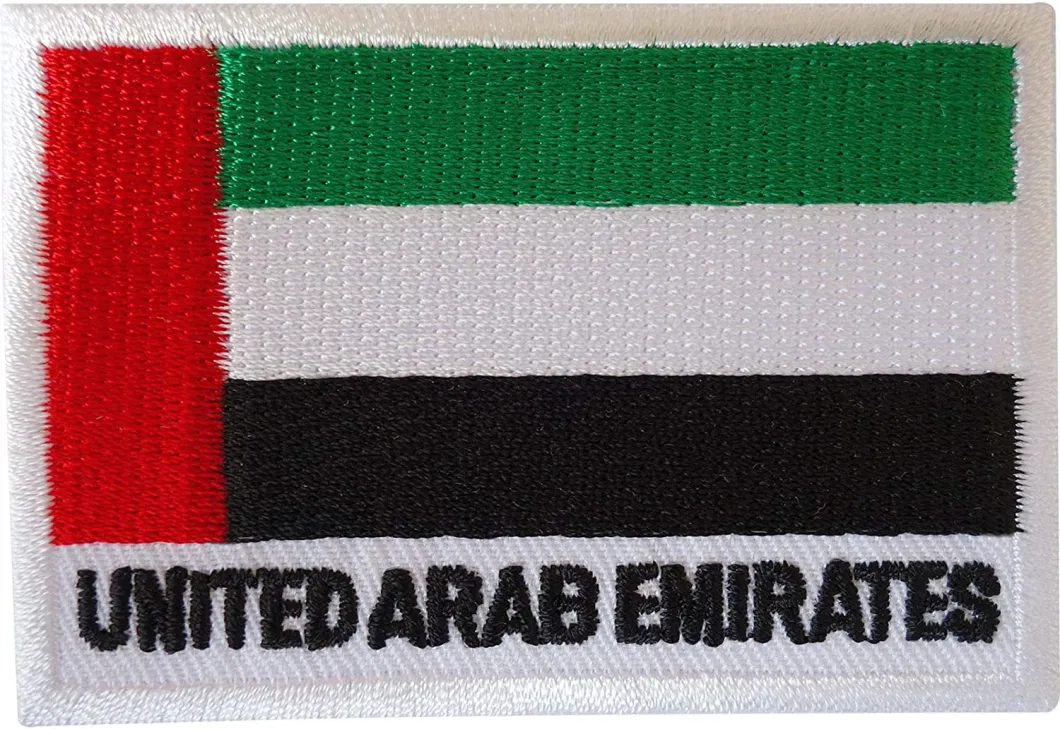 Custom Saudi Arabia Iron-on Backing Embroidery Patch/Badge/Emblem Customized Design Souvenir Gift Embroidered Wholesale Patch