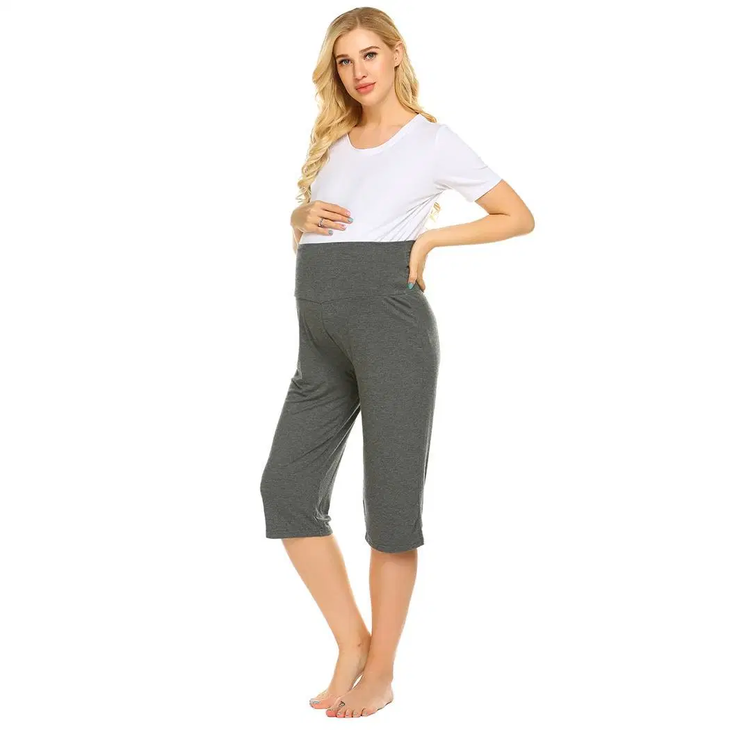 in Stock Solid Pregnant Sleeping Pajama Pants