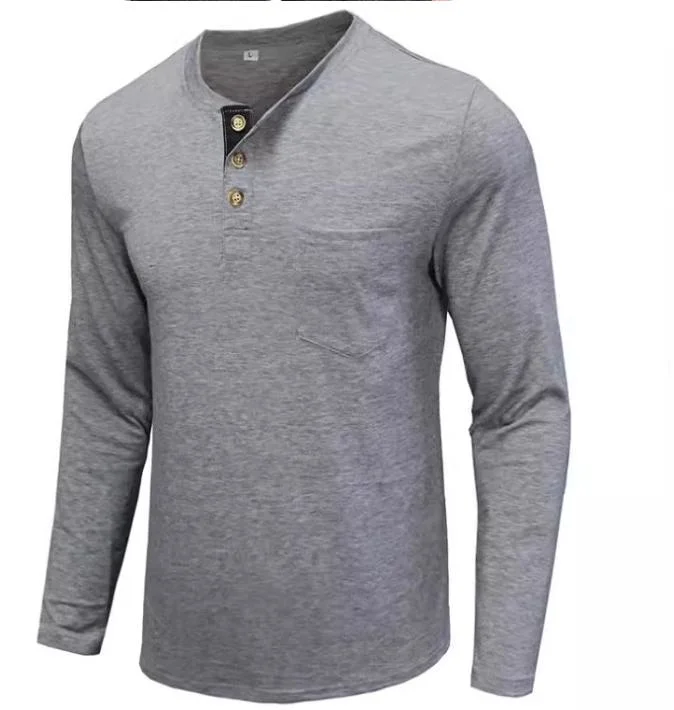 Manufacturer Men&prime;s Comfortable Soft Regular-Fit Long Sleeve T-Shirt