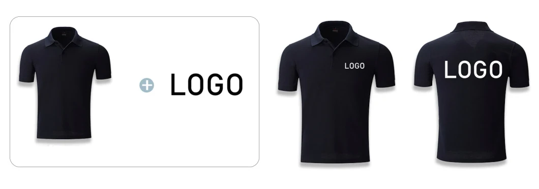 Solid Cotton Blank Unisex Custom Embroidered Logo Golf Polo Shirt