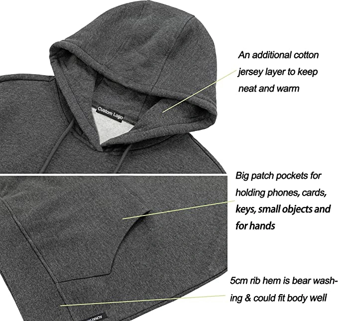 High Quality Low MOQ Factory Price Women Men Knit Fabric Blank Custom Hoodies Sport Wear Pull Over Sweatshirt Gym Wear Clothing Streetwear Apparel Streetwear