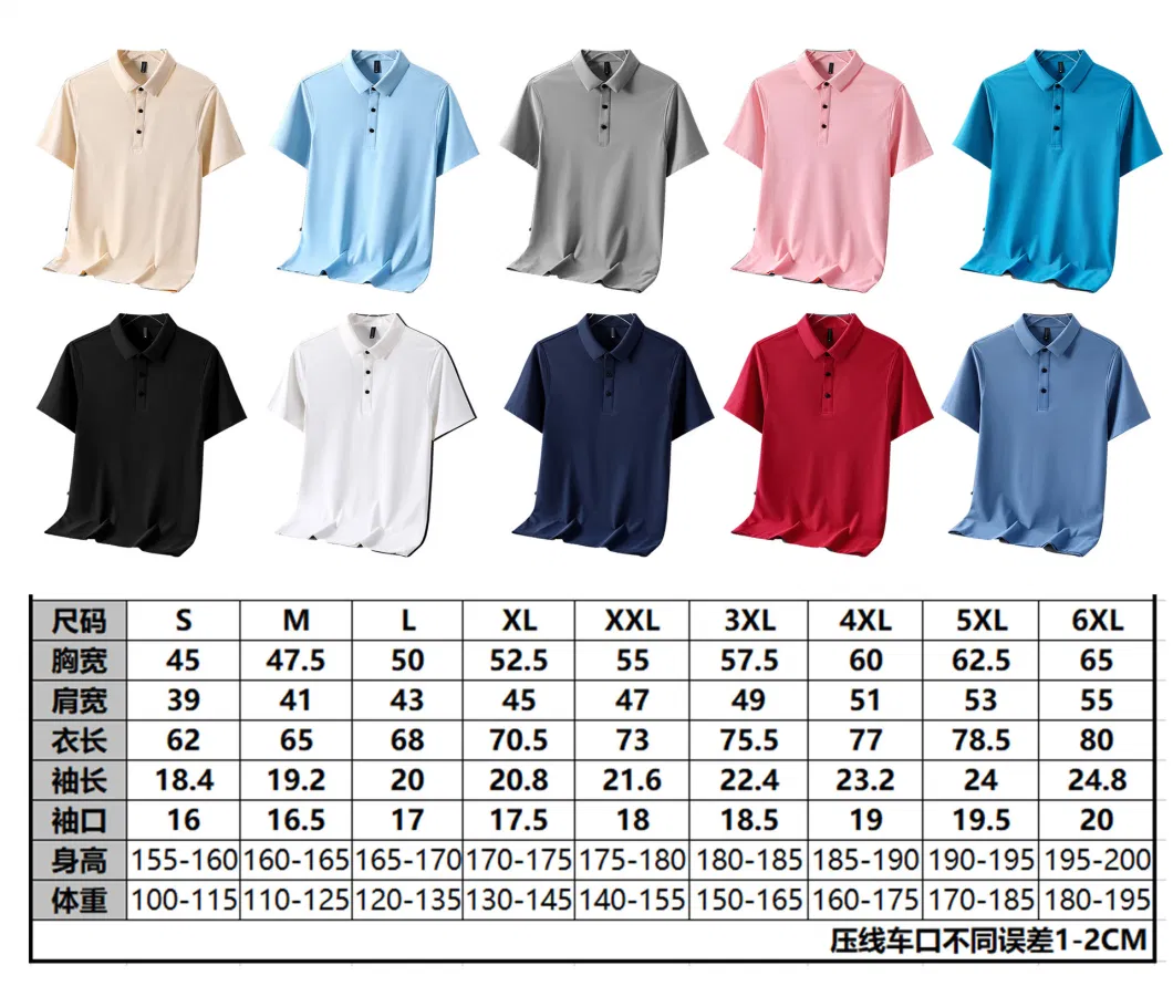 Wholesale High Quality Blank Unisex Custom Embroidered Logo Golf Polo Shirt