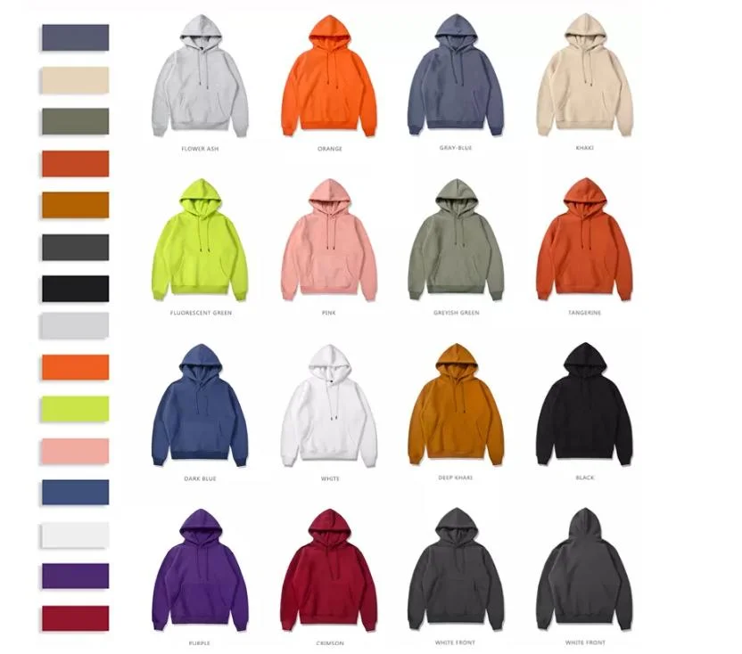 New Hoodie Custom Embroidered Plain Two Tone Hoodie Plus Size Men&prime;s Hoodies &amp; Sweatshirt Knitted Cotton Printing Pullover Sports Wear