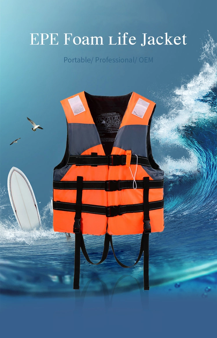 Oxford EPE Foam Big Buoyancy Life Jacket Vest for Water Sports