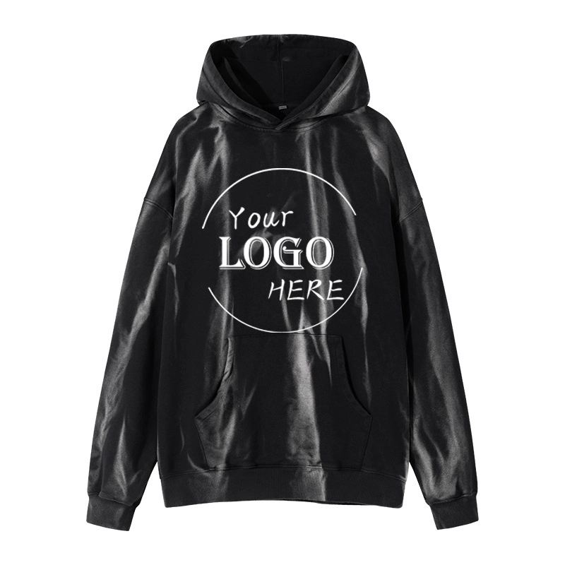 Cheap Manufacture Wholesaleflocking Loose Spring Autumn Custom Logo Fear of God Letters Lovers Knit Hoodies