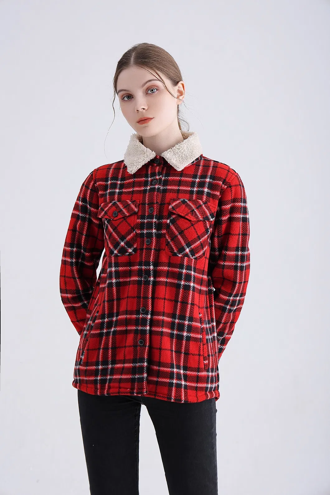 Women&prime; S Winter Cloth Shirt Customize Fashion Warm Top