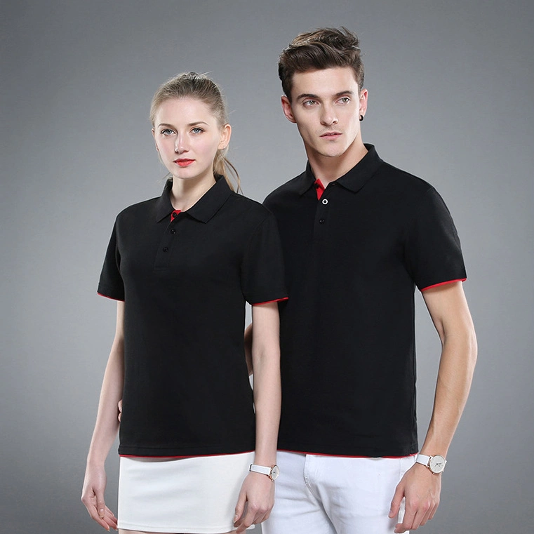 Wholesale High Quality Cotton Blank Unisex Custom Embroidered Logo Golf Polo Shirt