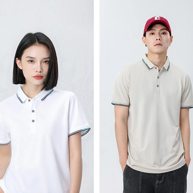 Summer High Quality Short Sleeve Personal Company Logo Custom Unisex Polo Shirt