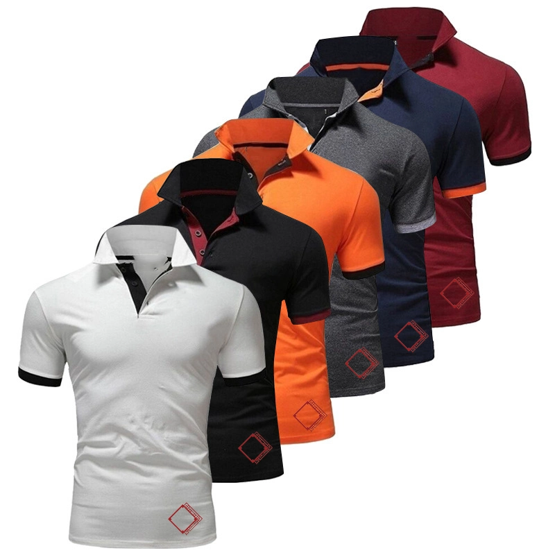 Customer Design Logo 100% Cotton Polo Shirt Men Embroidery Pique Polo Shirt