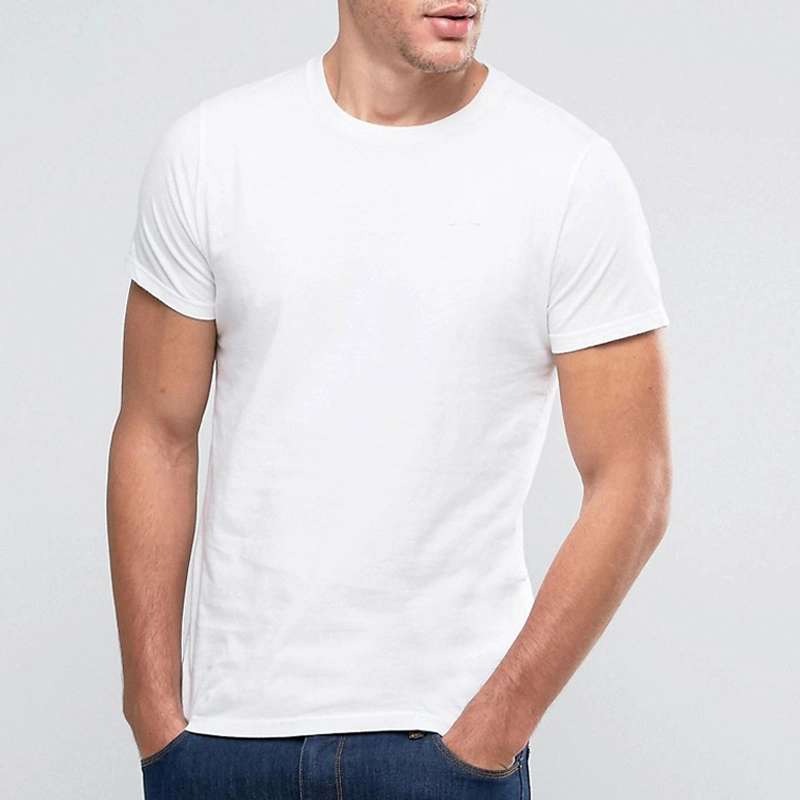 High Quality Heavyweight Cotton T Shirts Exporters Long Sleeve White T Shirt for Men Wholesale Blank T Shirt