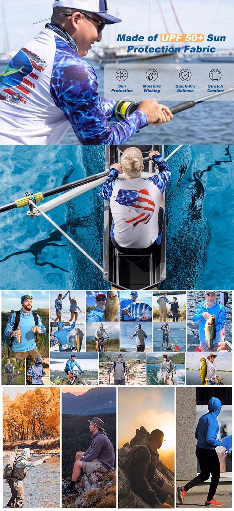 Collared Button Down Fishing Shirt Men&prime;s Short-Sleeved Plain Short Sleeve Shirt Fishing Hoodie Breathable Sun-Protective Shirts Custom Upf 50 Fishing Shirt