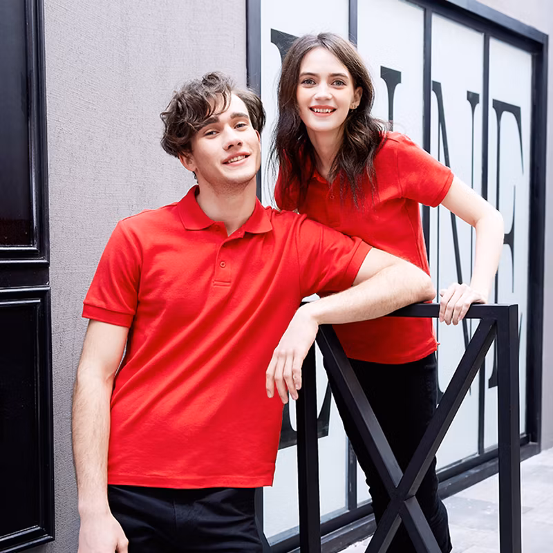 Factory Casual Style Solid Color Loose Workwear Polo Shirts Wholesale Custom Cotton Golf T Shirts Work Polo Shirts for Men