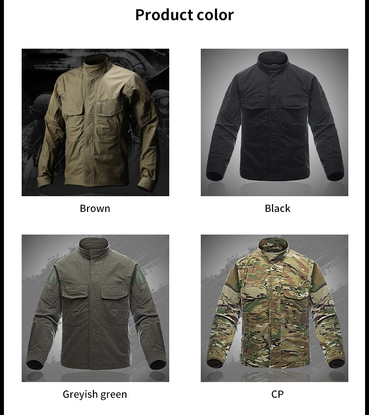 Sabado Outdoor Hiking Sports Summer Tactico Long Sleeve Men&prime;s Shirts Green Black Quick Dry Tactical Camouflage Shirt