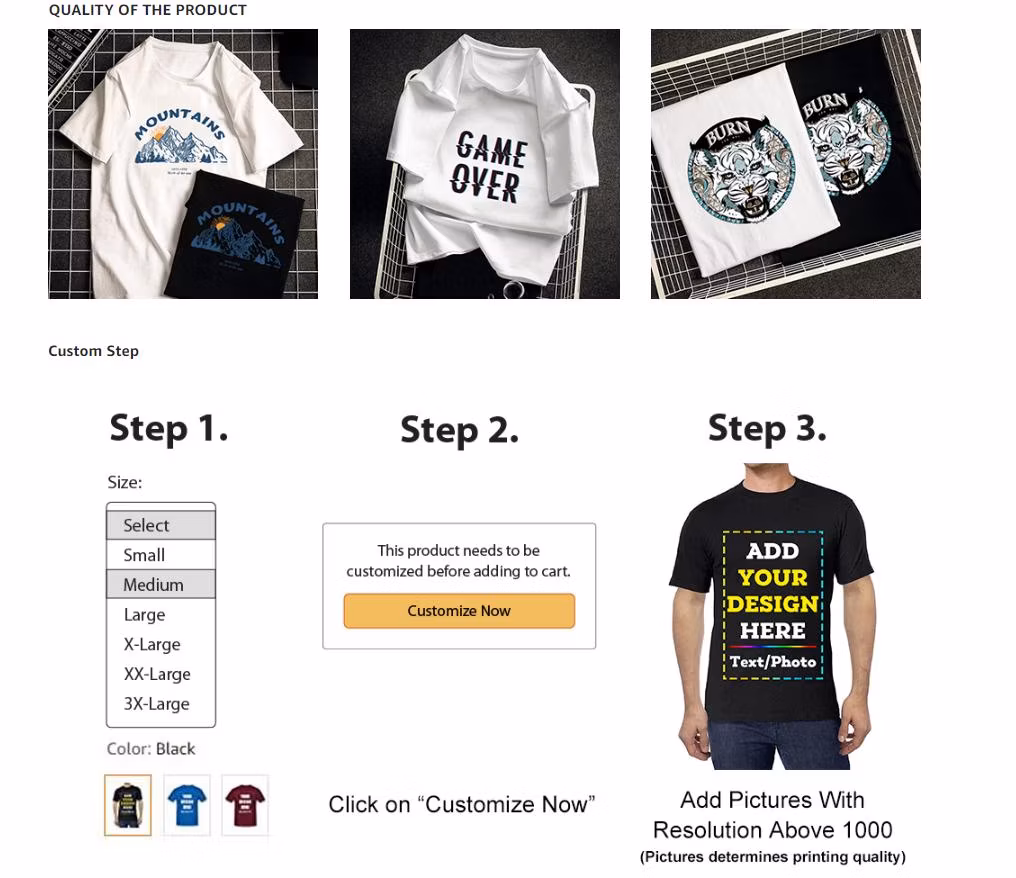 2024 Casual High Quality Fashion Summer Couple Custom Men Women 100% Cotton Screen Printed Short Long Sleeves T Shirt Printing Graphic Casual Shirts