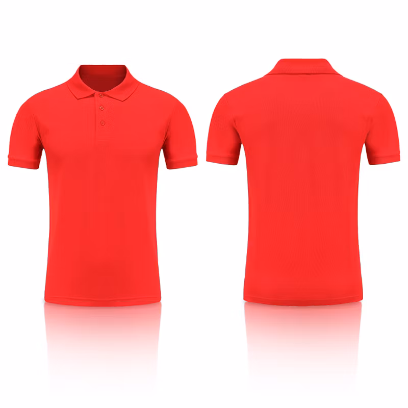 Factory Casual Style Solid Color Loose Workwear Polo Shirts Wholesale Custom Cotton Golf T Shirts Work Polo Shirts for Men