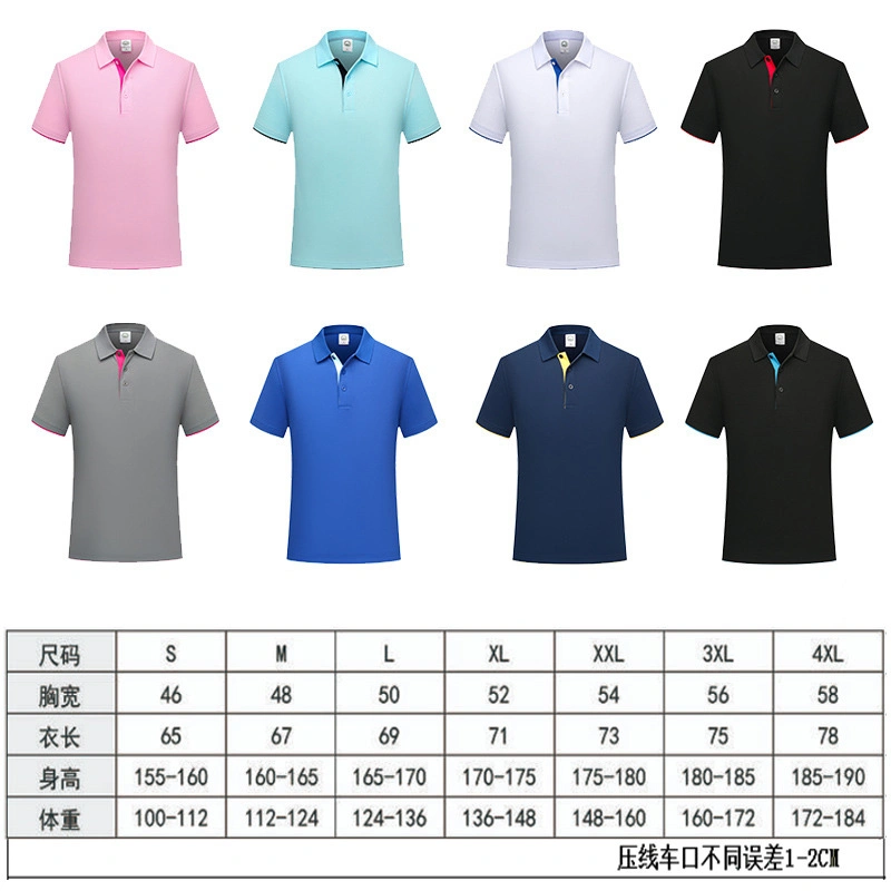 Wholesale High Quality Cotton Blank Unisex Custom Embroidered Logo Golf Polo Shirt