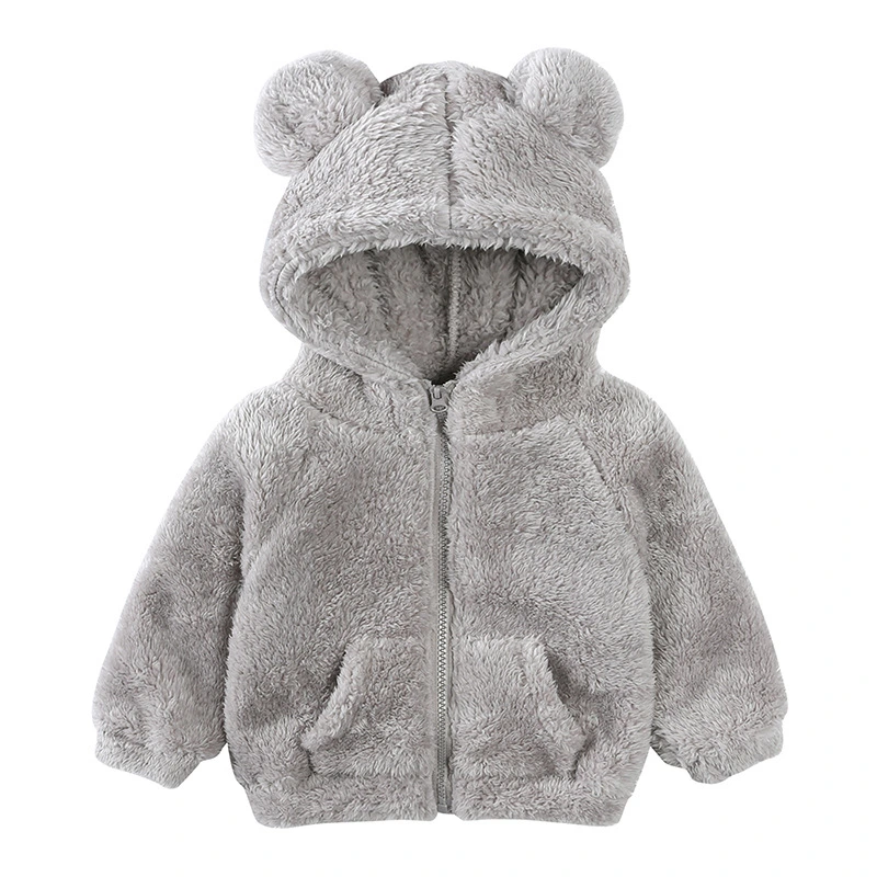 Toddler Little Girls Fleece Zipper Hooded Jacket Kids Winter Fall Warm Zip up Hoodies Thick Coat Flannel Sherpa Pullover Tops