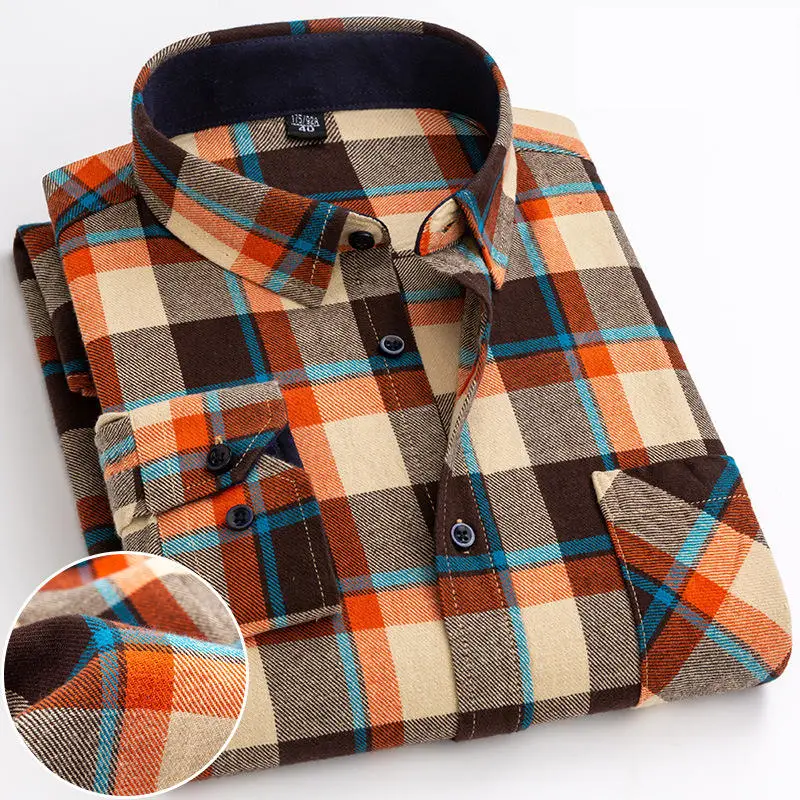 Custom Casual Plaid Pattern Red and Black Color 100% Cotton Soft Breathable Popular Style Long Sleeve Shirts