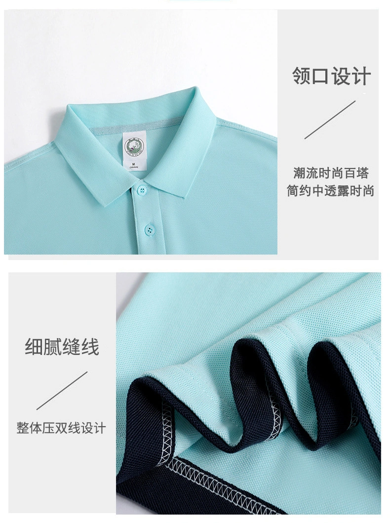 Wholesale High Quality Cotton Blank Unisex Custom Embroidered Logo Golf Polo Shirt