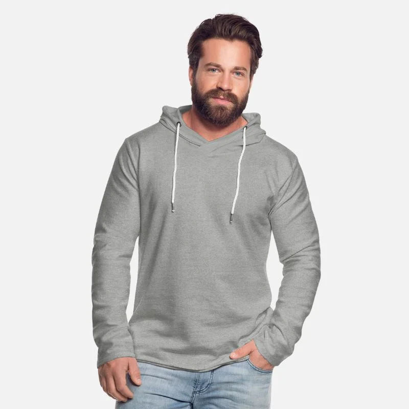 Stylish Mens Sustainable Pullover Drawstring Sweatshirts Slimfit Athletic Oversized Gray Activewear Apparel Men Hoodies