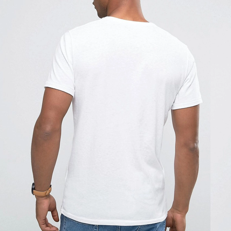 High Quality Heavyweight Cotton T Shirts Exporters Long Sleeve White T Shirt for Men Wholesale Blank T Shirt